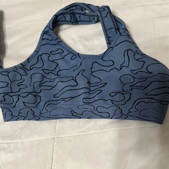 ECHT Blue Patterned Activewear Set - Picture 3 of 13